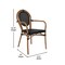 Flash Furniture Marseille Thonet French Bistro Stacking Chair w/Arms, Black Textilene and Bamboo Print Alum Frame SDA-AD642002A-TXT-BK-NAT-GG - alternate 7